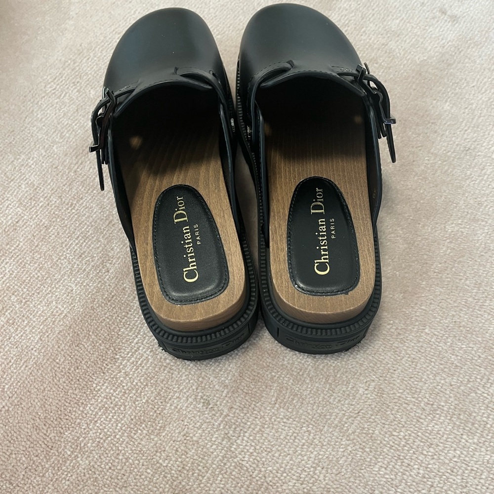 Dior leather studded accent mules - Picture 8 of 17
